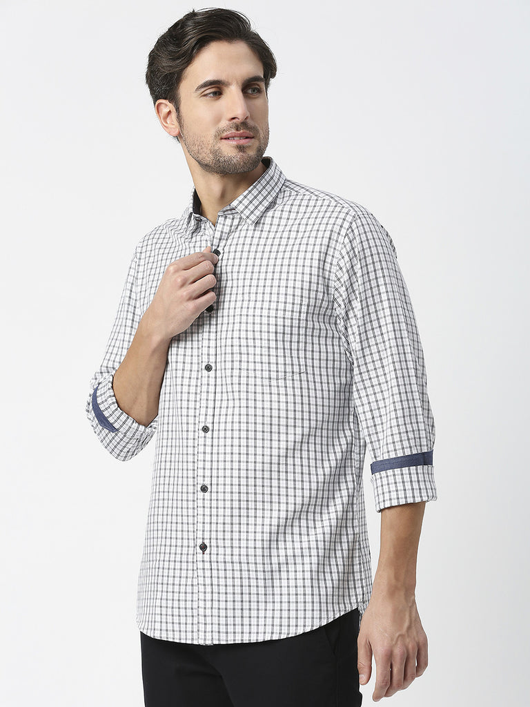 unsually｜ Studded Check Shirt