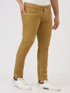 Khaki 5 Pocket Slim Tapered Cotton Stretch Jeans