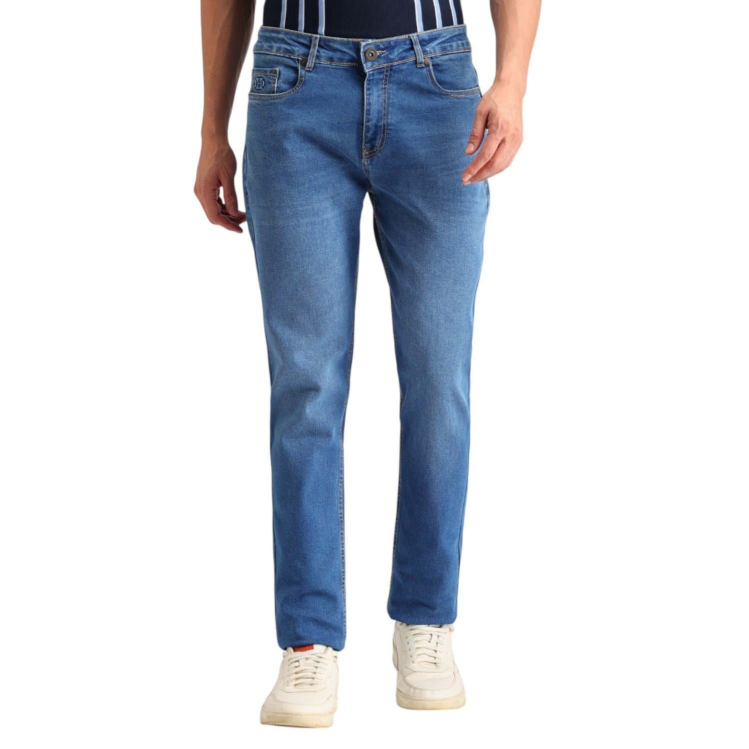 BLUE SNOW SLIM TAPERED DENIM
