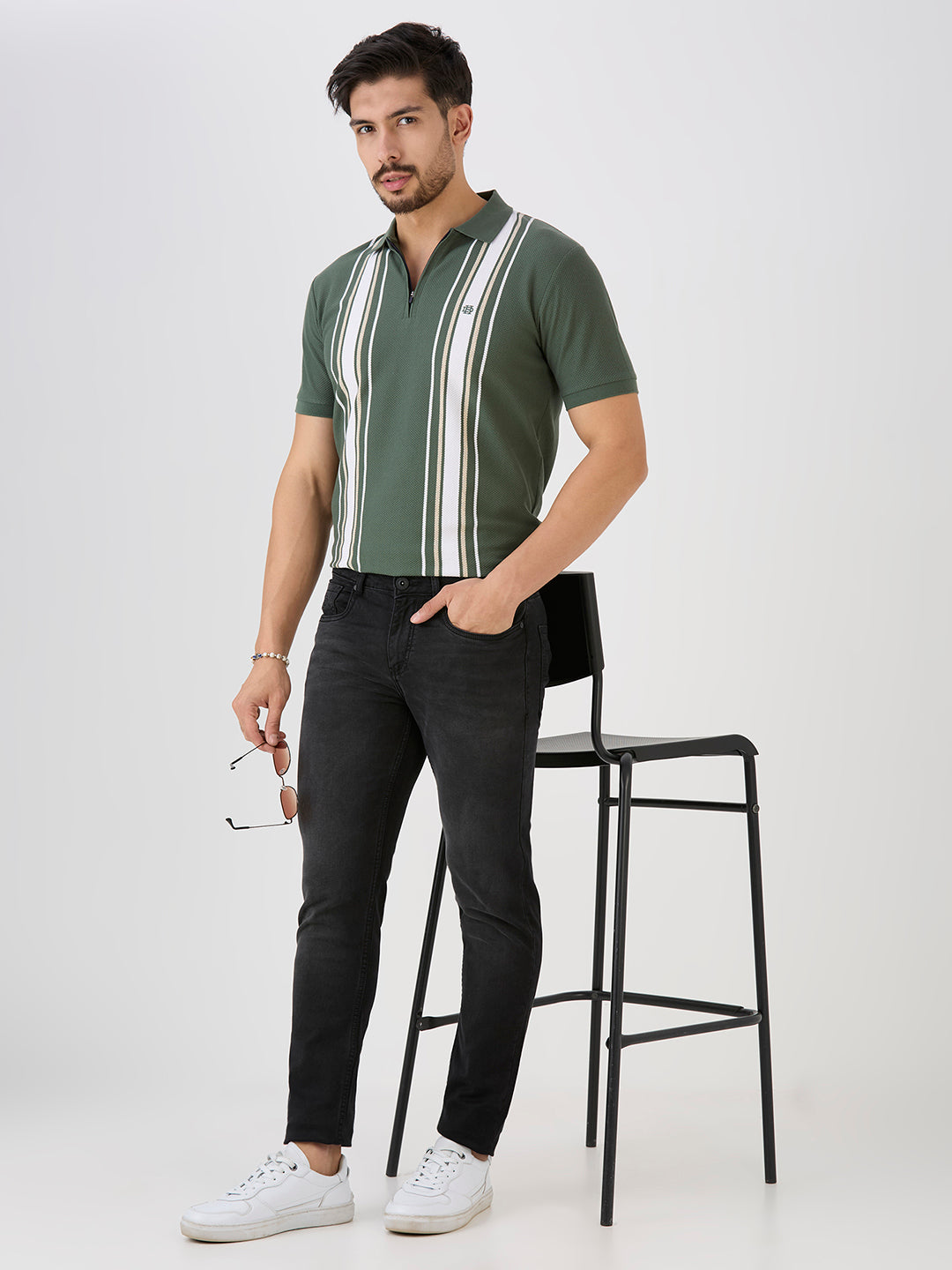 Coal Slim Tapered Stretch Denim