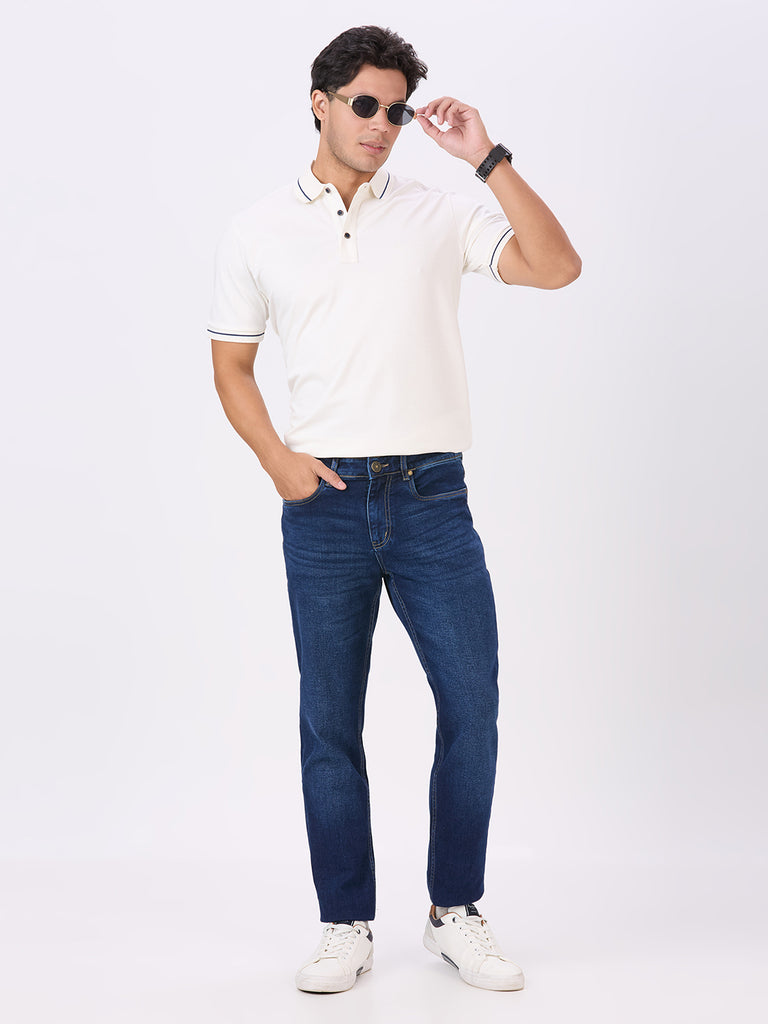 Blue Lagoon Slim Tapered Stretch Denim