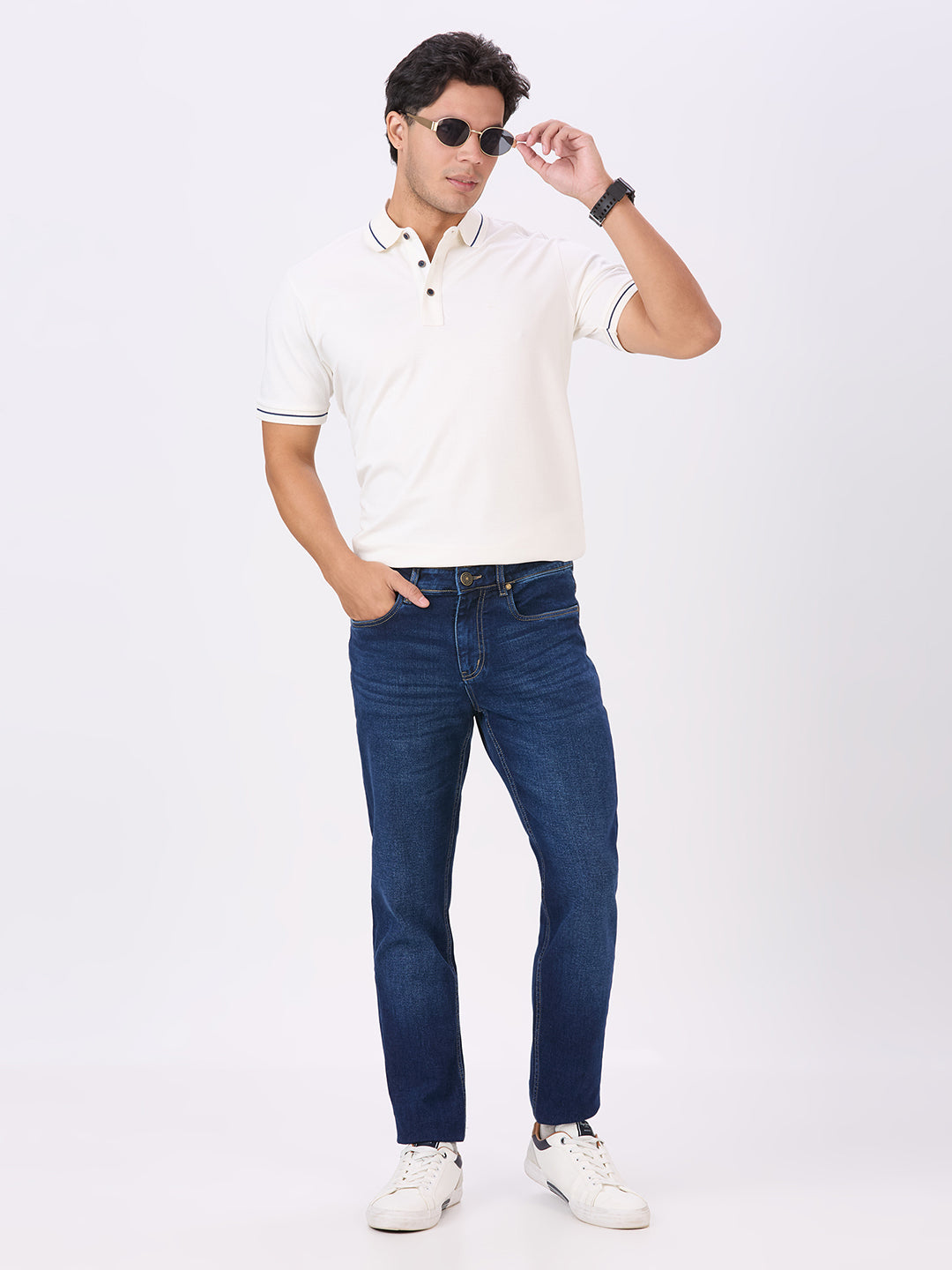 Blue Lagoon Slim Tapered Stretch Denim