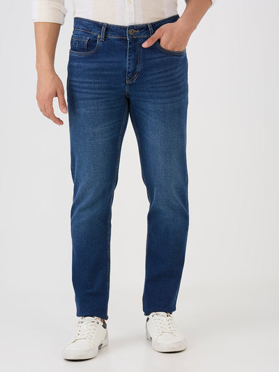 Denim Blue Slim Tapered Stretch Denim