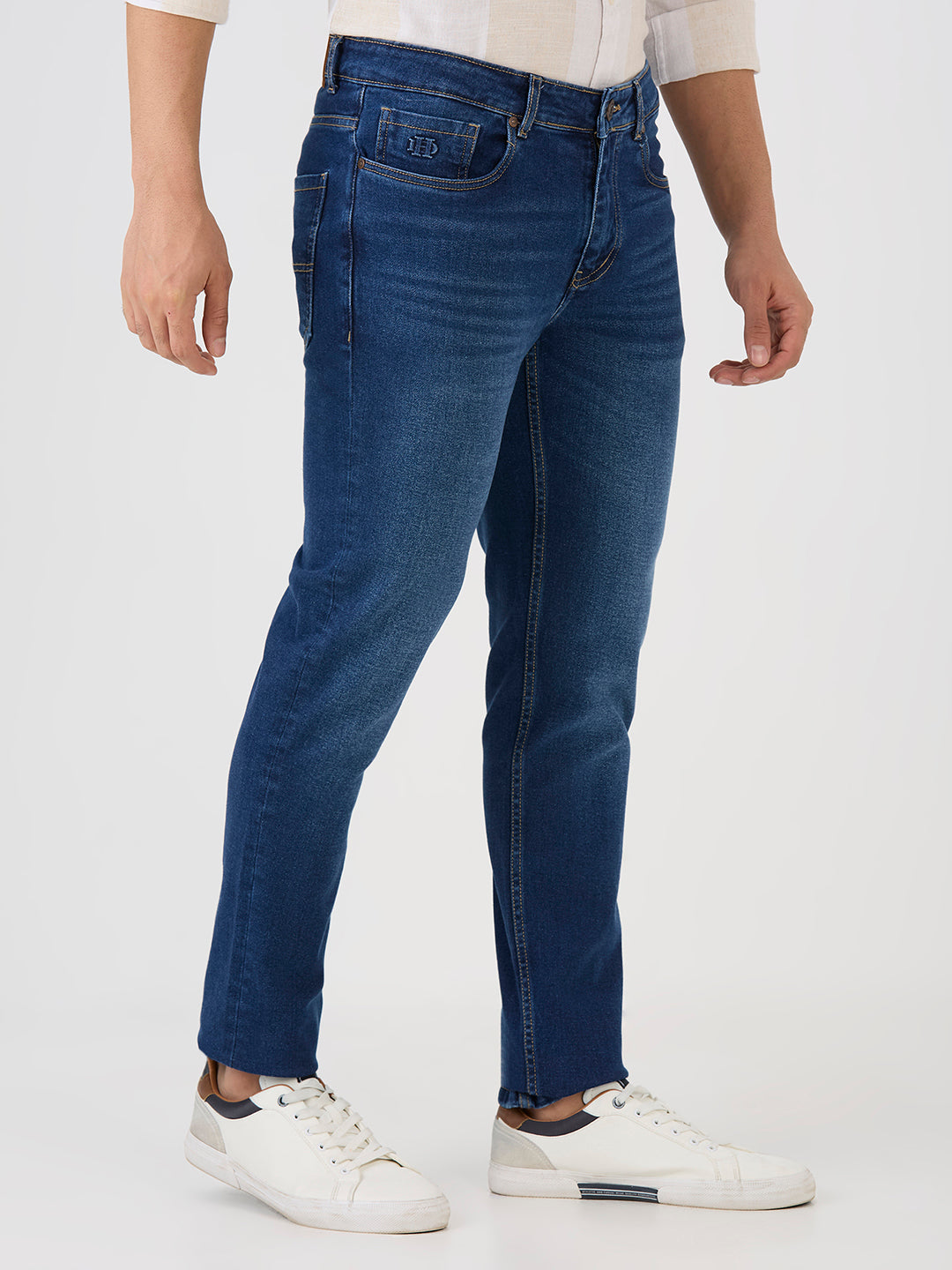 Denim Blue Slim Tapered Stretch Denim