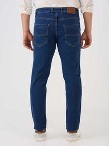 Denim Blue Slim Tapered Stretch Denim