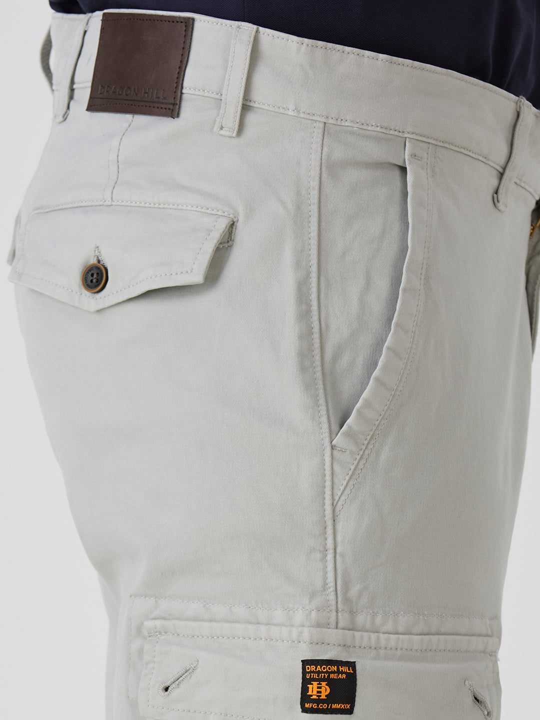 Stone Wash Slim Tapered Stretch Denim
