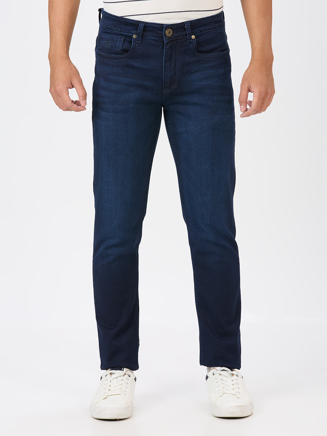 Deep Indigo Slim Tapered Stretch Denim