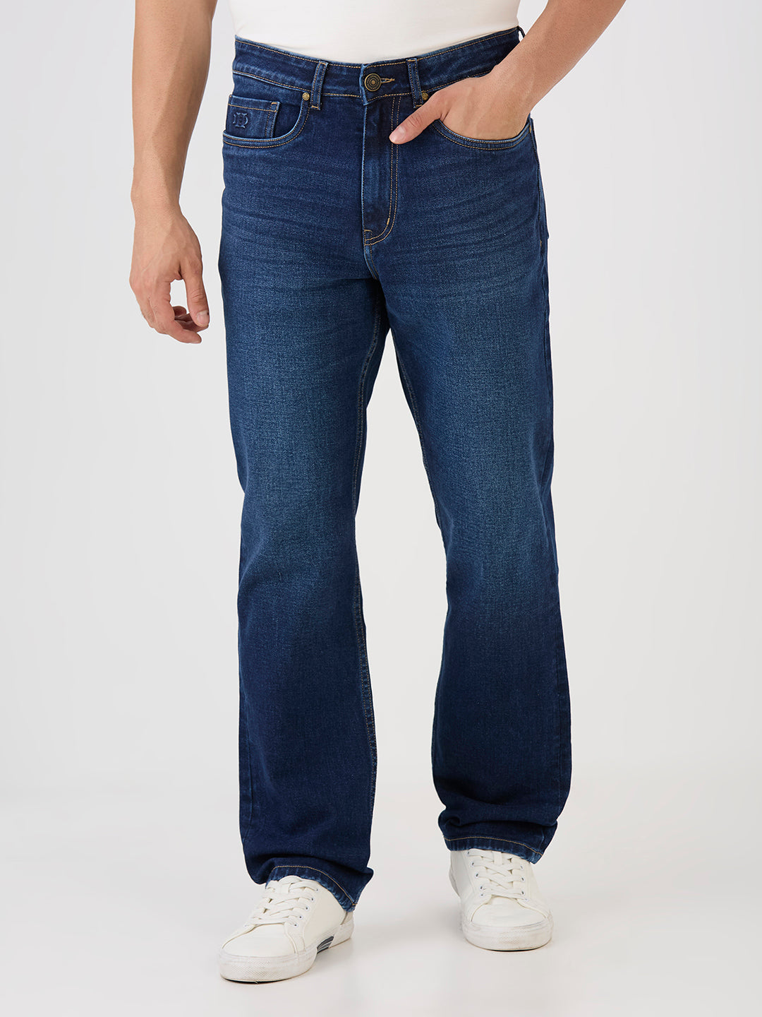 Blue Lagoon Straight Fit Stretch Denim