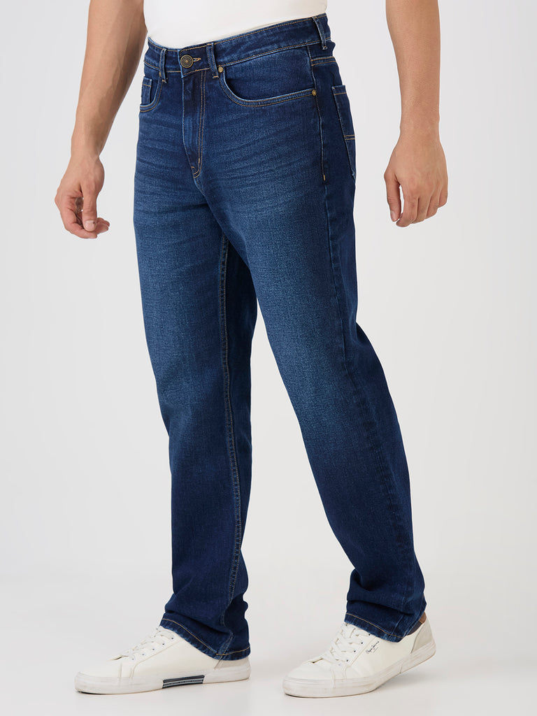 Blue Lagoon Straight Fit Stretch Denim