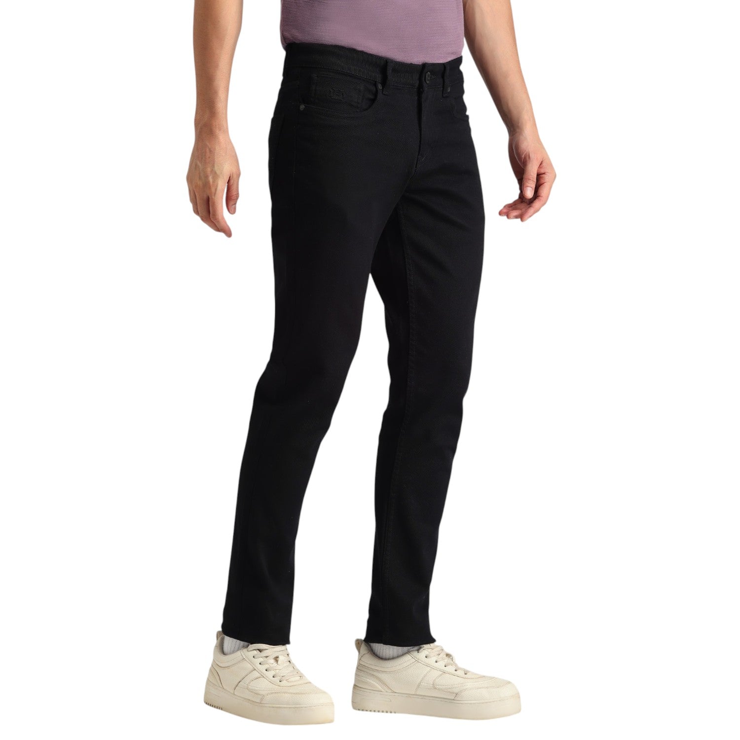 JET BLACK SLIM TAPERED DENIM