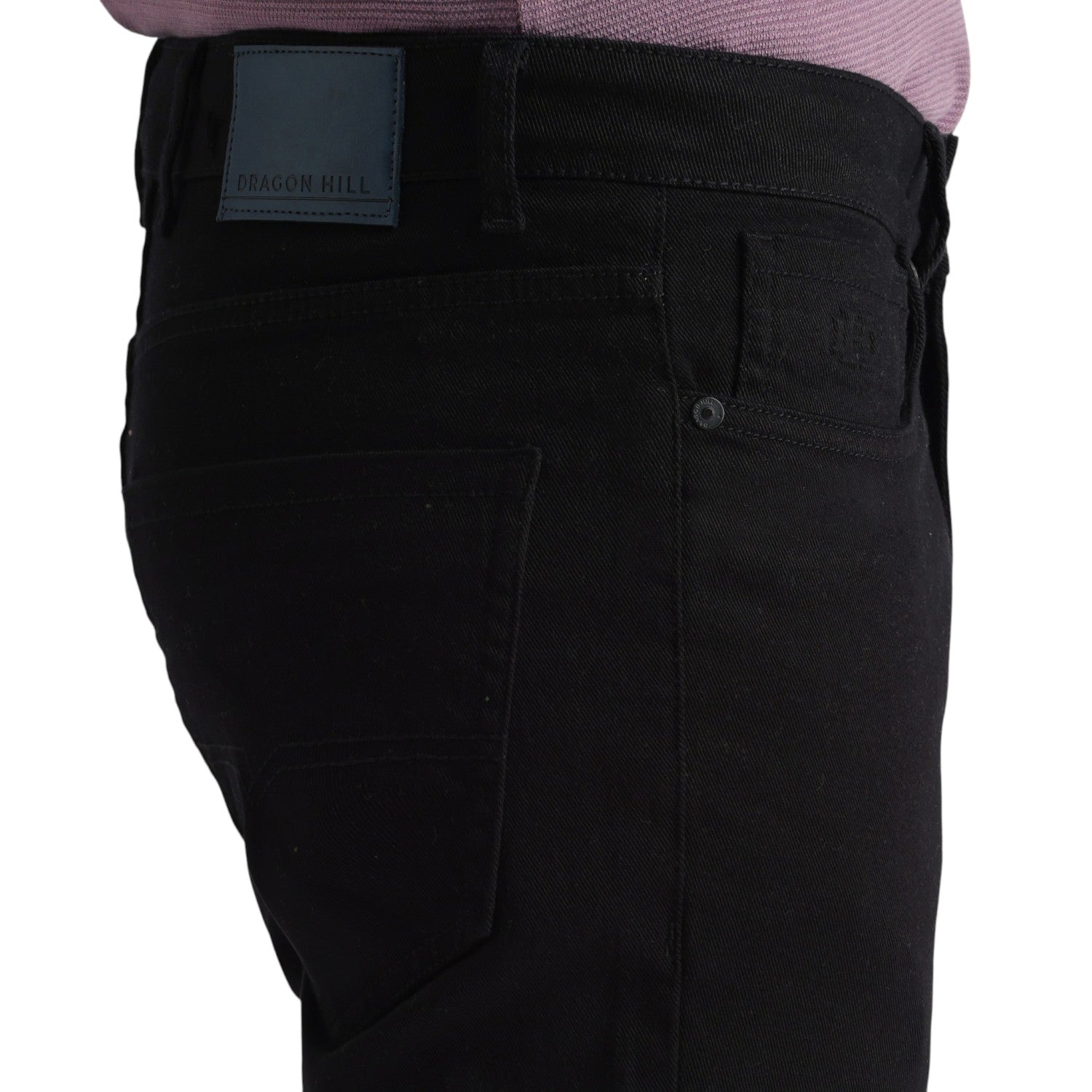 JET BLACK SLIM TAPERED DENIM