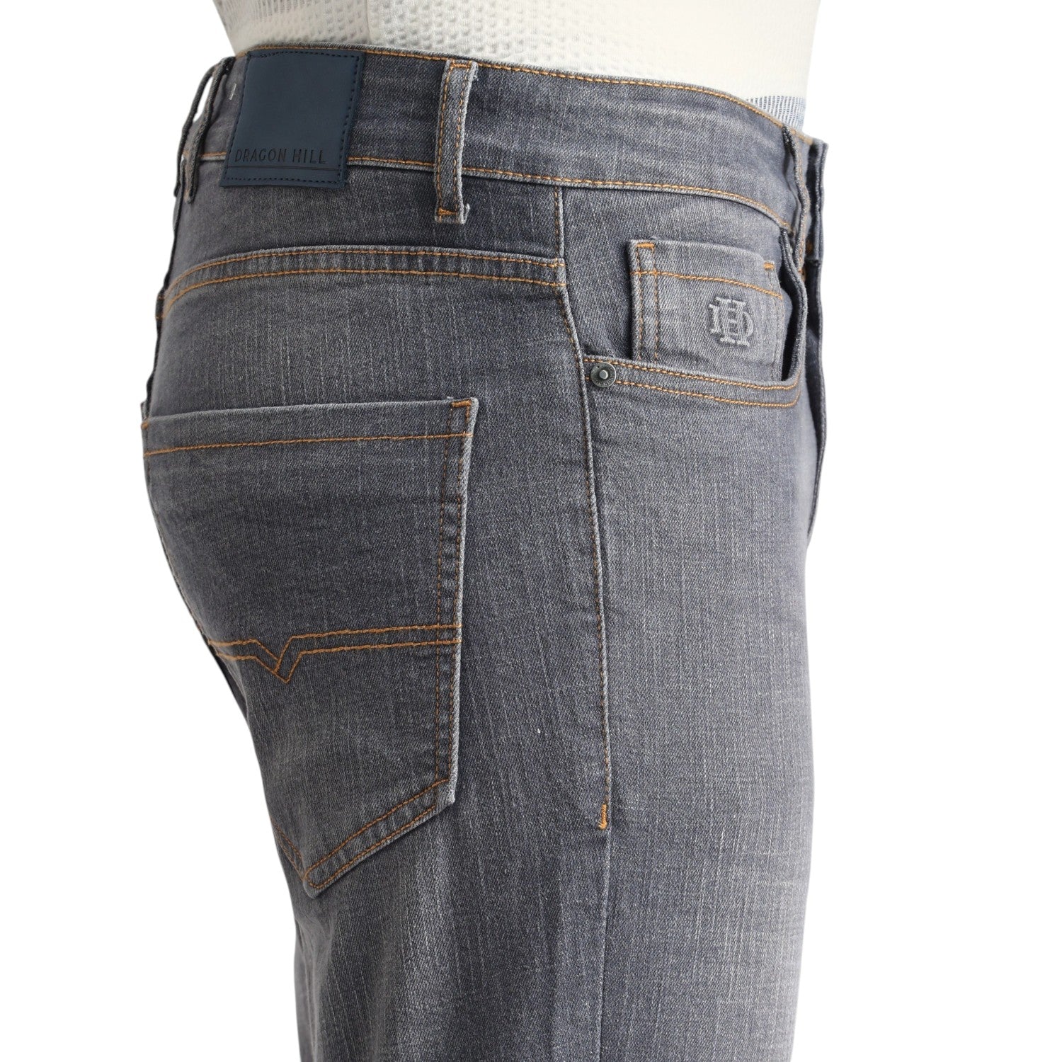 Stone Grey Slim Tapered Denim