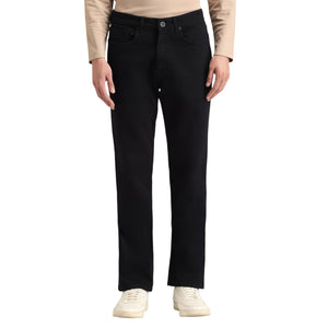 Jet Black Slim Straight Denim