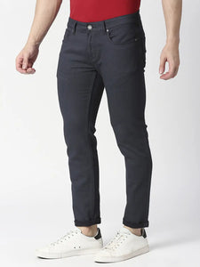 Navy Slim Tapered Stretch Denim