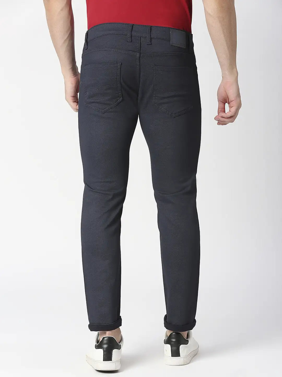 Navy Slim Tapered Stretch Denim