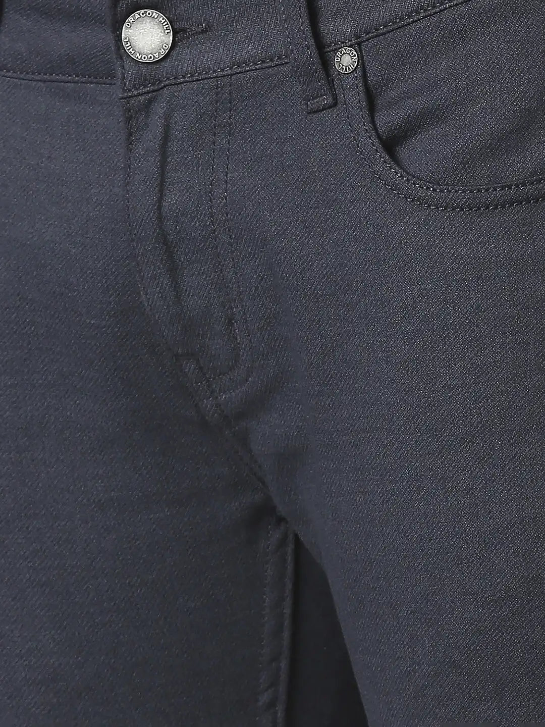 Navy Slim Tapered Stretch Denim