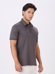 Charcoal Premium Cotton Mercerised Polo