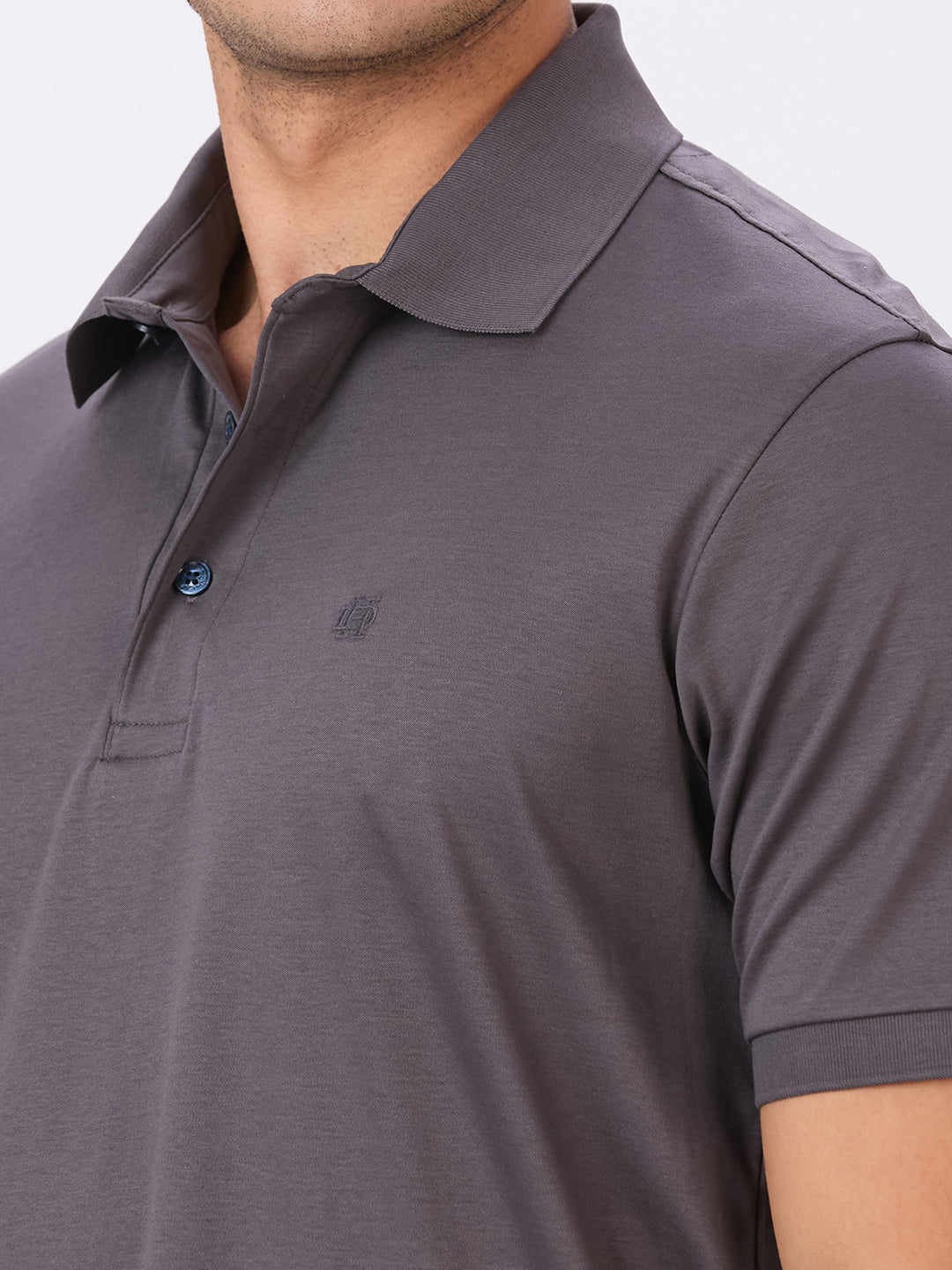 Charcoal Premium Cotton Mercerised Polo