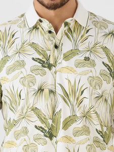 Lake Olive Jersey Lycra AOP Polo