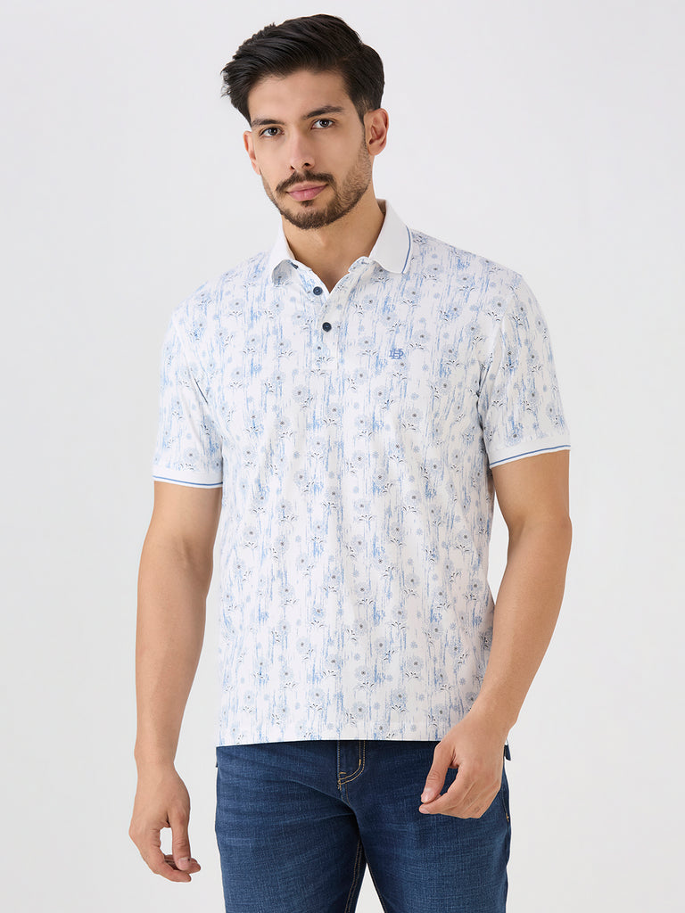 Sky Jersey Lycra AOP Polo