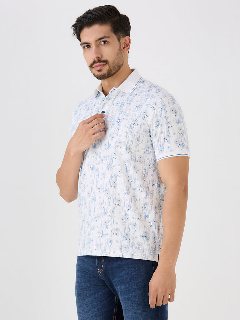 Sky Jersey Lycra AOP Polo