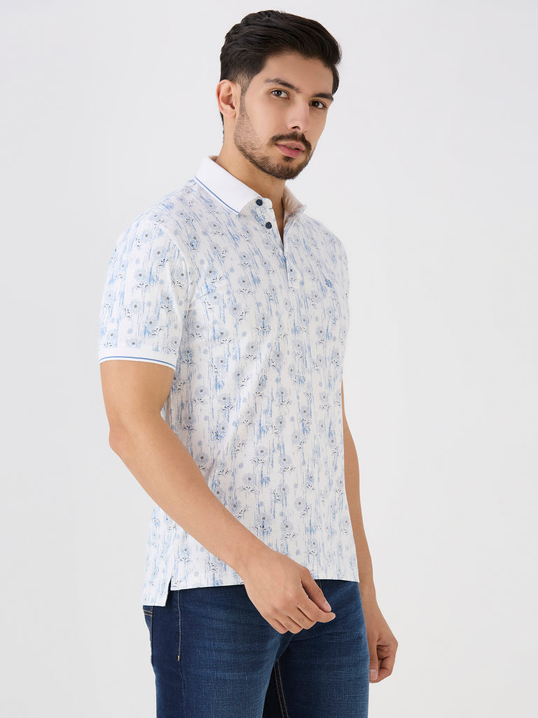 Sky Jersey Lycra AOP Polo