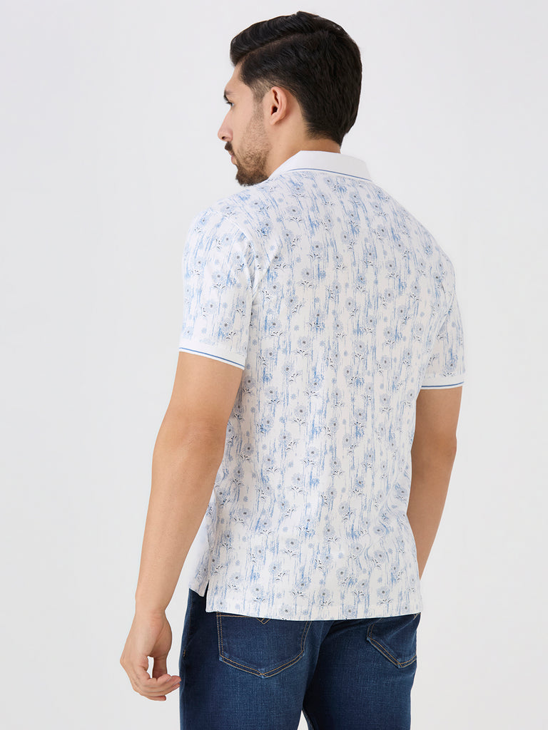 Sky Jersey Lycra AOP Polo