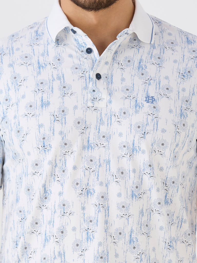 Sky Jersey Lycra AOP Polo