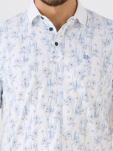 Sky Jersey Lycra AOP Polo