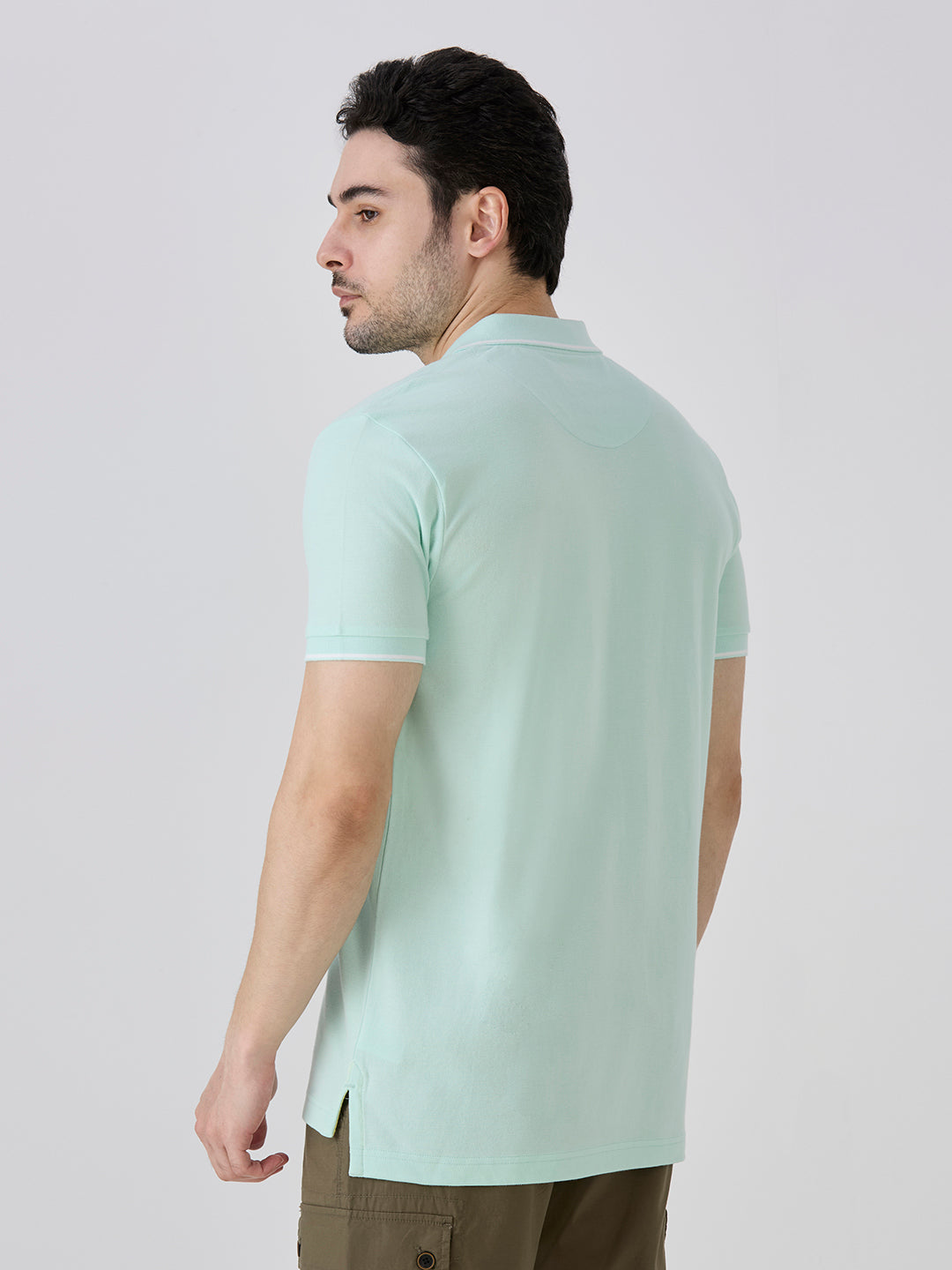 Fresh Mint Premium Cotton Pique Polo