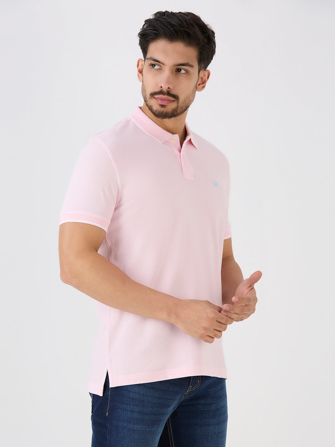 Pink Premium Cotton Pique Polo