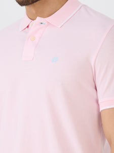 Pink Premium Cotton Pique Polo