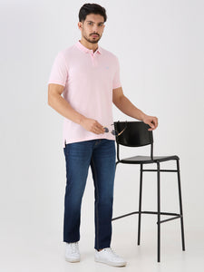 Pink Premium Cotton Pique Polo