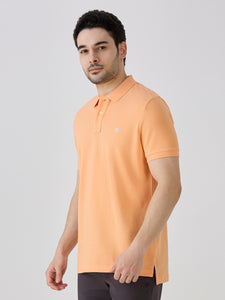 Peach Premium Cotton Pique Polo