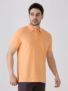 Peach Premium Cotton Pique Polo