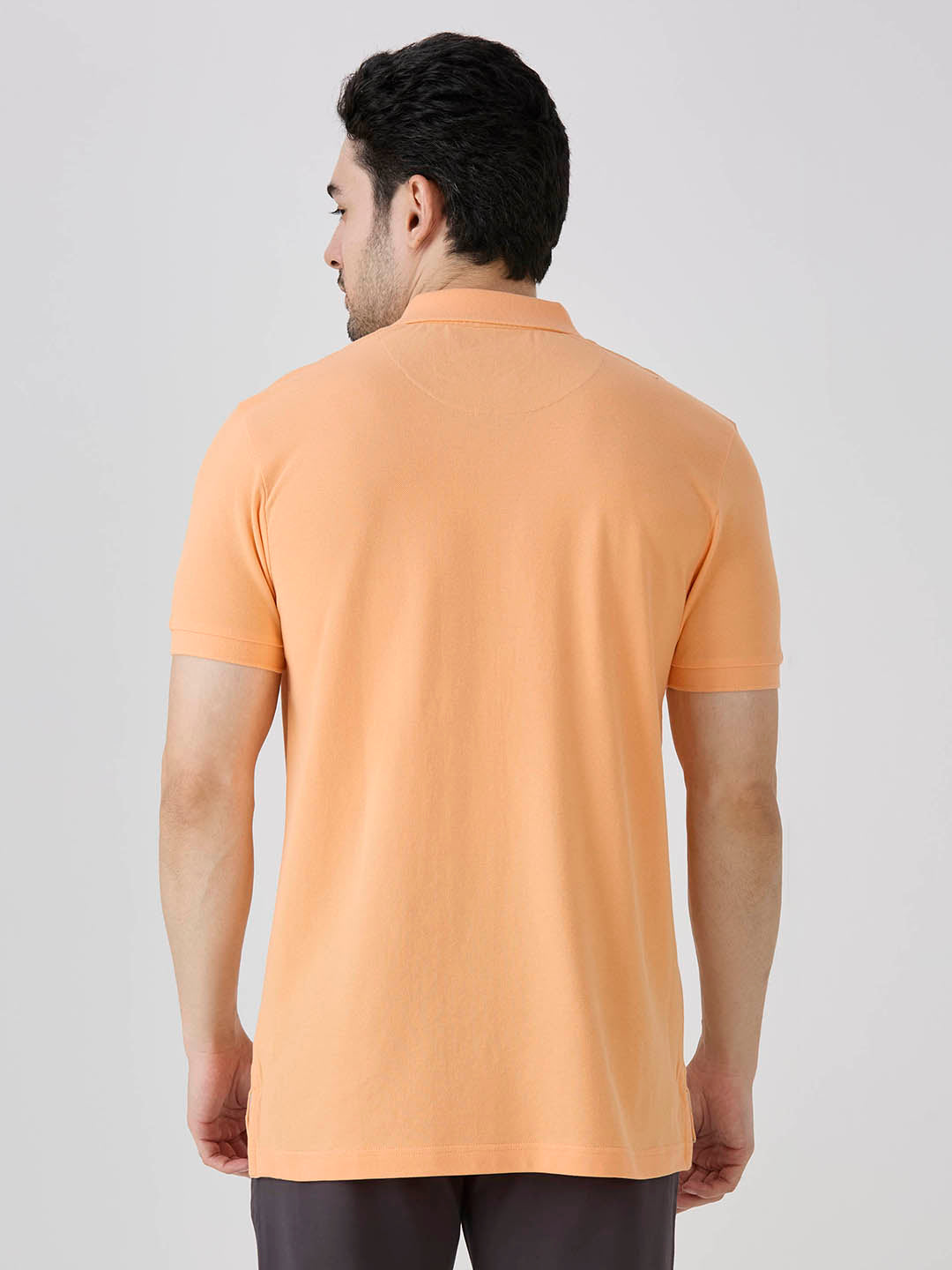 Peach Premium Cotton Pique Polo