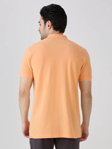 Peach Premium Cotton Pique Polo