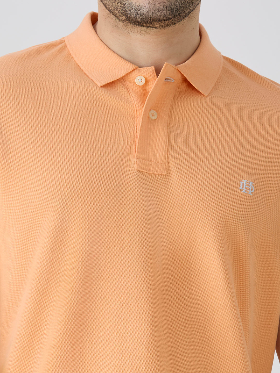 Peach Premium Cotton Pique Polo