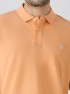 Peach Premium Cotton Pique Polo