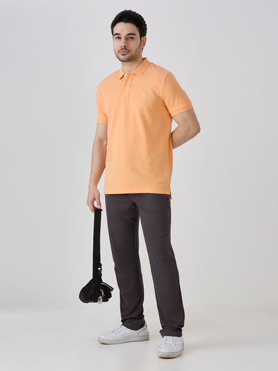 Peach Premium Cotton Pique Polo