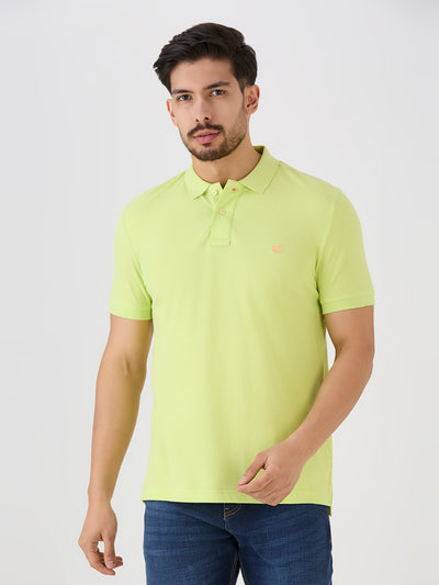 Neon Green Premium Cotton Pique Polo