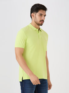 Neon Green Premium Cotton Pique Polo