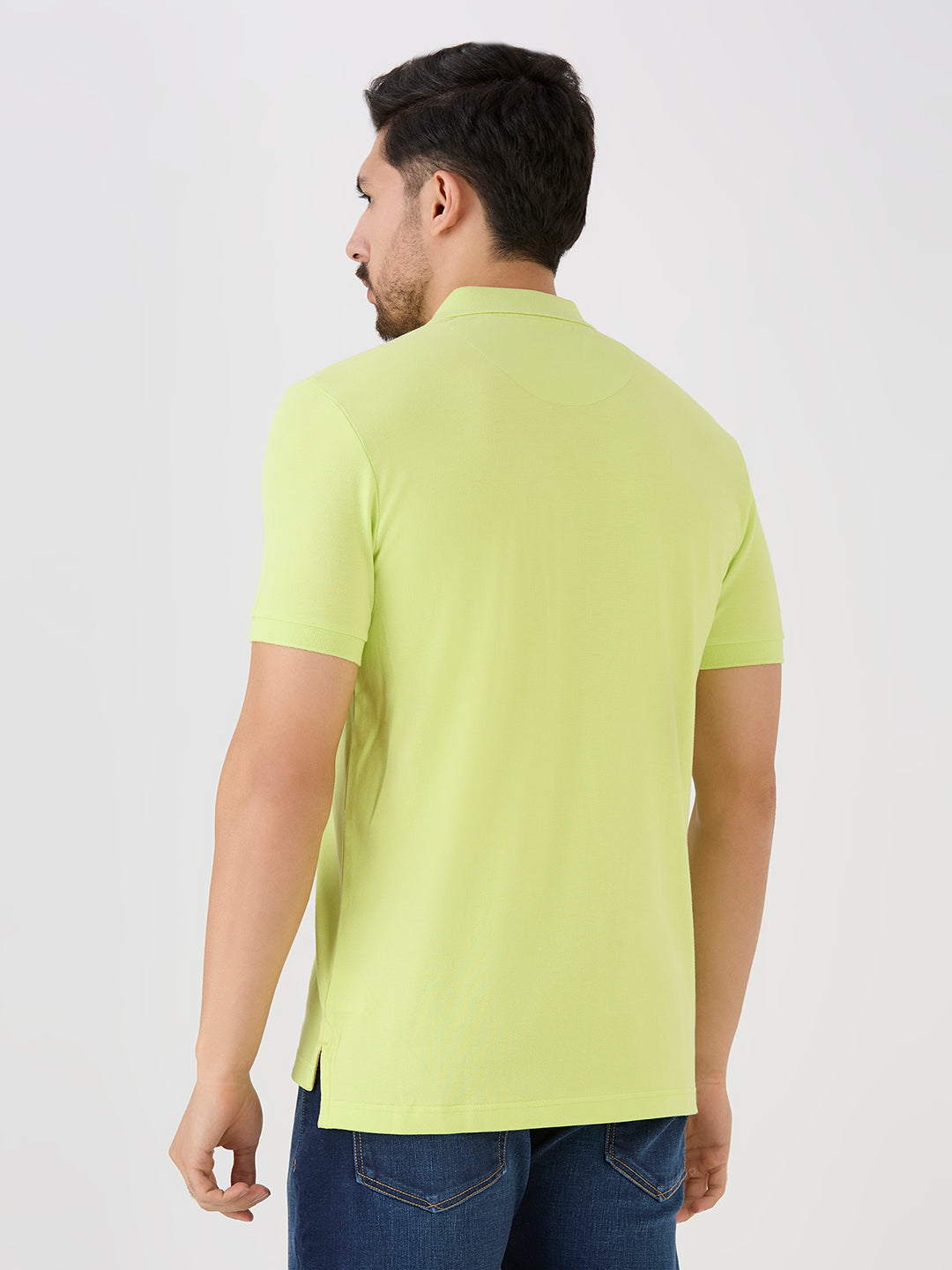 Neon Green Premium Cotton Pique Polo