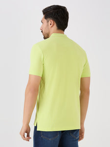 Neon Green Premium Cotton Pique Polo