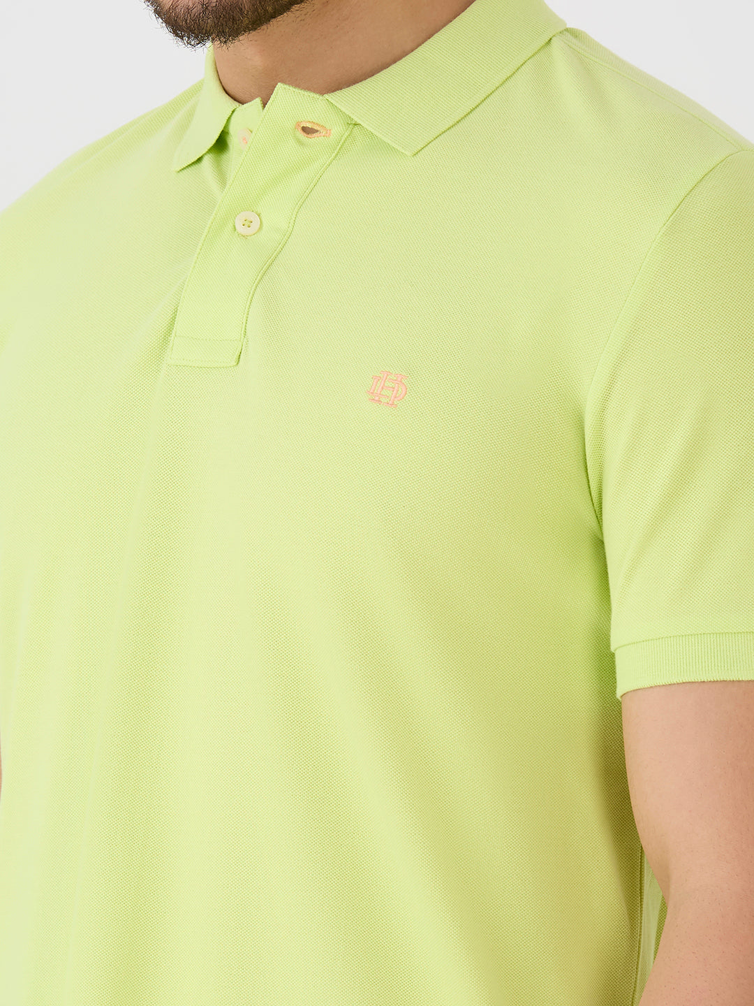 Neon Green Premium Cotton Pique Polo