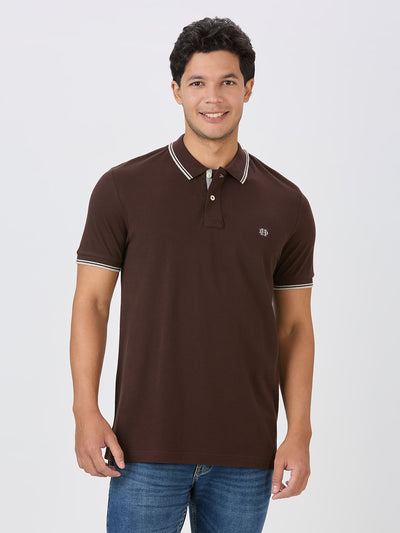 Black Coffee Premium Cotton Pique Polo