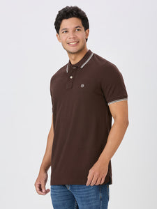 Black Coffee Premium Cotton Pique Polo