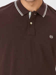 Black Coffee Premium Cotton Pique Polo