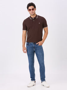Black Coffee Premium Cotton Pique Polo