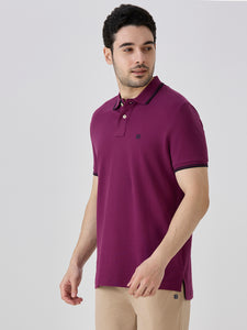 Deep Purple Premium Cotton Pique Polo